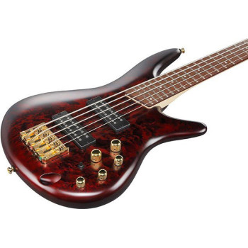 IBANEZ SR305EDXWZM Wine Red Frozen Matte basse electrique 5 cordes