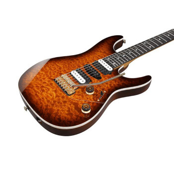 IBANEZ AZ47P1QMDEB Dragon Eye Burst Guitare electrique avec housse