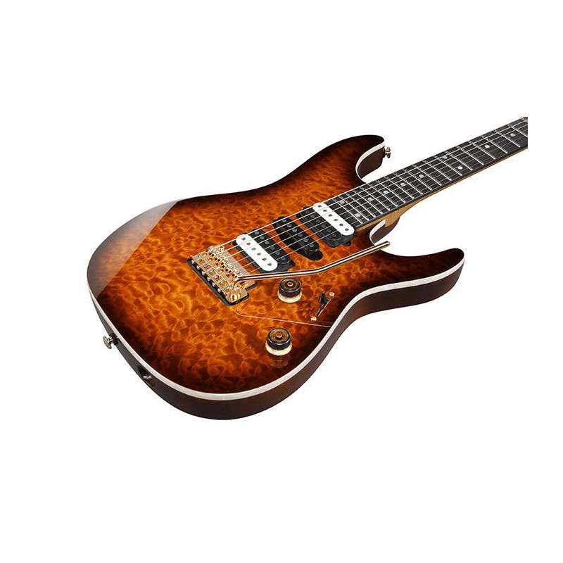 IBANEZ AZ47P1QMDEB Dragon Eye Burst Guitare electrique avec housse