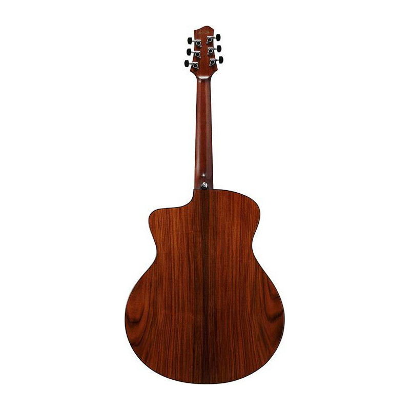 IBANEZ JGM10BSN Black Satin top, Natural High Gloss back and sides Guitare electrique avec valise