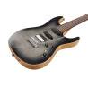 IBANEZ TQM2CUF Charcoal Black Burst Flat Guitare electrique avec valise