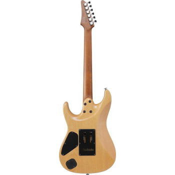 IBANEZ TQM2CUF Charcoal Black Burst Flat Guitare electrique avec valise
