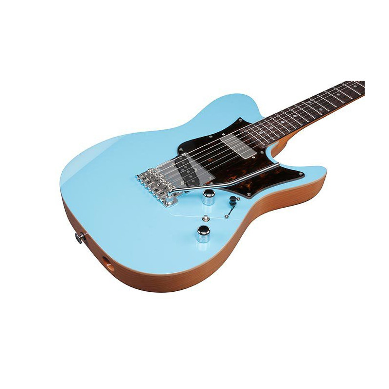 IBANEZ TQMS1CTB Celeste Blue Guitare electrique avec valise