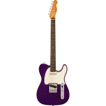 SQUIER Classic Vibe Baritone Custom Telecaster touche Laurier Parchment Pickguard Purple Sparkle