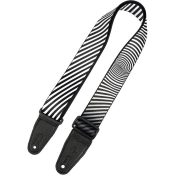 LEVY'S MP2OI-001 Optical Illusion 5 cm polyester Black and White embouts noirs