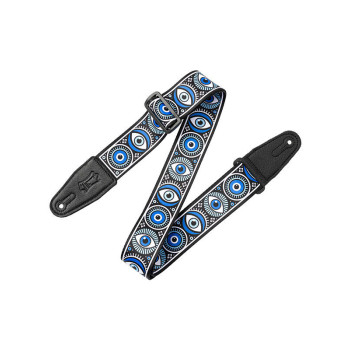 LEVY'S MP2CVY-004 Clairvoyant Series 5cm polyester embout cuir avec motifs Evil eye