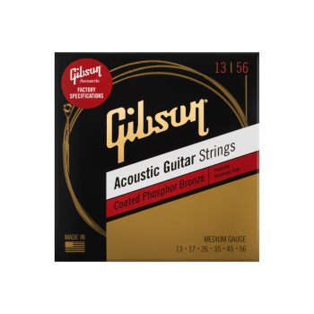 GIBSON Coated Phosphor Bronze Acoustic Guitar Strings Medium