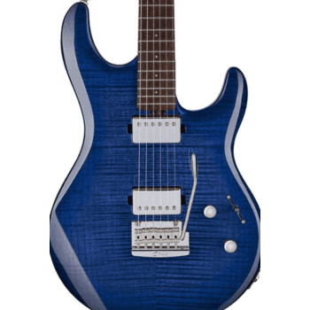 STERLING BY MUSIC MAN LK100-BLB Luke - flame maple blueberry burst
