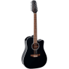 TAKAMINE GD38CE-BLK guitare électro-acoustique gd38ce black 12 cordes + housse