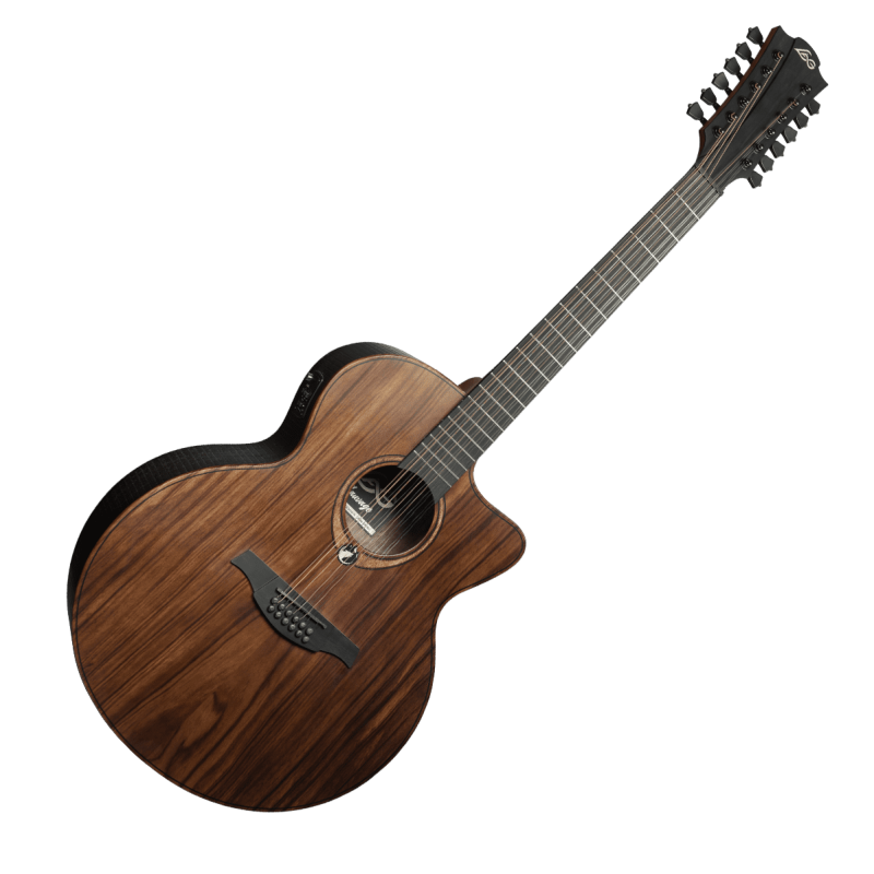 LAG SAUVAGE-J12CE guitare acoustique sauvage jumbo 12 cordes pan coupé électro