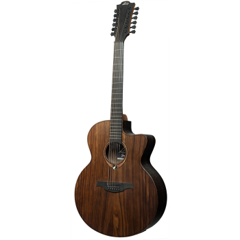 LAG SAUVAGE-J12CE guitare acoustique sauvage jumbo 12 cordes pan coupé électro