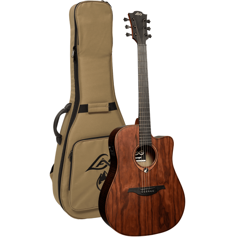 LAG SAUVAGE-DCE guitare acoustique sauvage dreadnought pan coupé électro