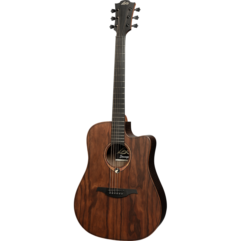 LAG SAUVAGE-DCE guitare acoustique sauvage dreadnought pan coupé électro