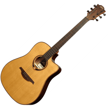 LAG T118DCE dreadnought cutaway electro