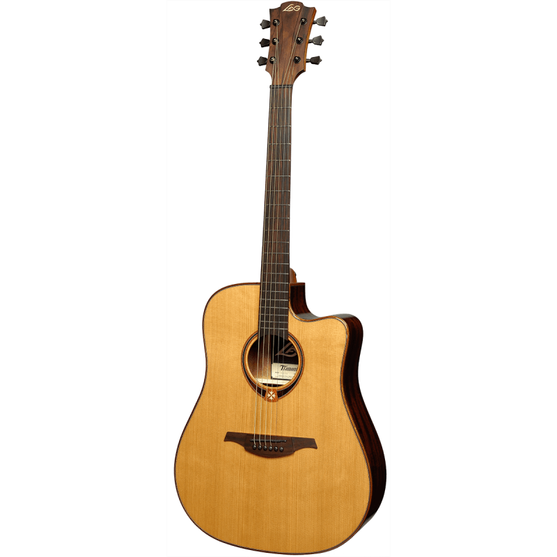 LAG T118DCE dreadnought cutaway electro