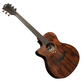 LAG SAUVAGE-L-ACE guitare acoustique sauvage auditorium pan coupé électro gaucher