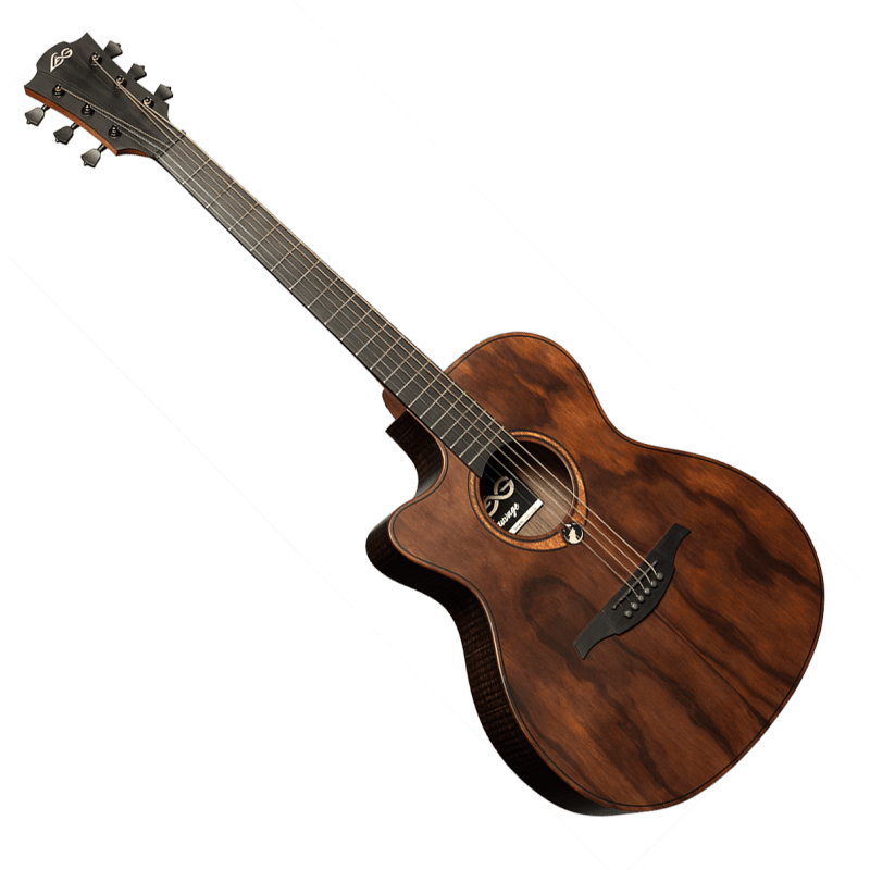 LAG SAUVAGE-L-ACE guitare acoustique sauvage auditorium pan coupé électro gaucher