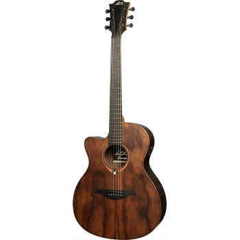 LAG SAUVAGE-L-ACE guitare acoustique sauvage auditorium pan coupé électro gaucher