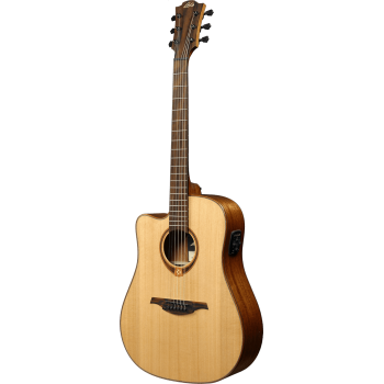 LAG TL118DCE lefty dreadnought cutaway electro