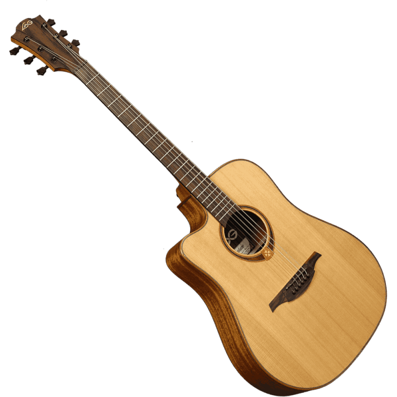 LAG TL118DCE lefty dreadnought cutaway electro