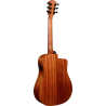 LAG TL118DCE lefty dreadnought cutaway electro