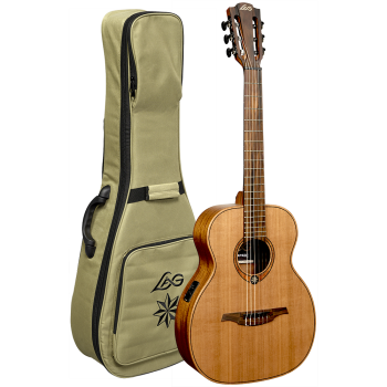 LAG ESCAPADE-N-RCE guitare acoustique escapade nylon red cedar électro
