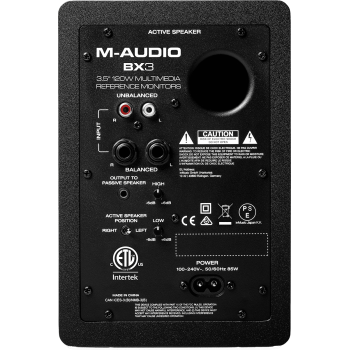 M-AUDIO BX3D3 enceintes actives 2 voies 3,5" 120w (paire)