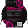 ERNIE BALL 6427 cables instrument gaine tissée jack/jack 3m purple python