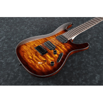 IBANEZ S621QMDEB Dragon Eye Burst Guitare electrique