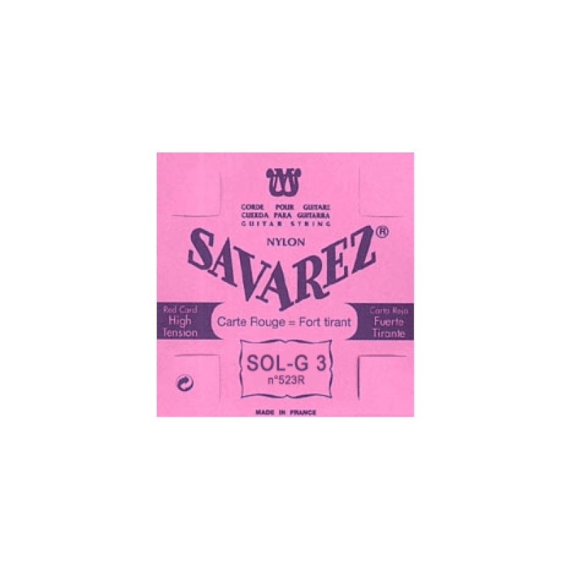 SAVAREZ 523R sol-3 rouge nylon rect