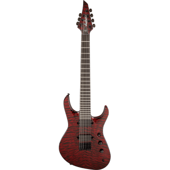 JACKSON USA Signature Chris Broderick Soloist HT7 touche ebene Transparent Red