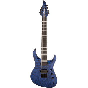 JACKSON USA Signature Chris Broderick Soloist HT7 touche ebene Transparent Blue
