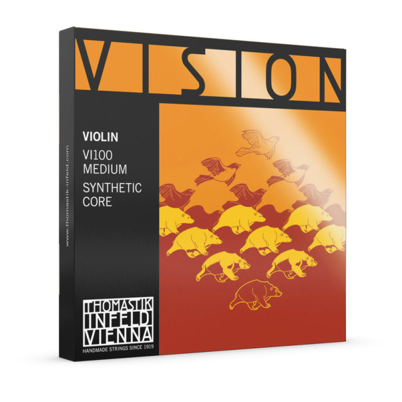 THOMASTIK-INFELD Cordes Violon Vision Noyau synthétique Moyen