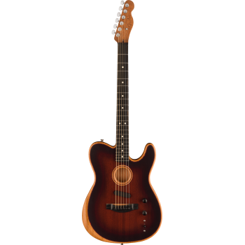 FENDER American Acoustasonic Telecaster All-Mahogany touche ebene Bourbon Burst
