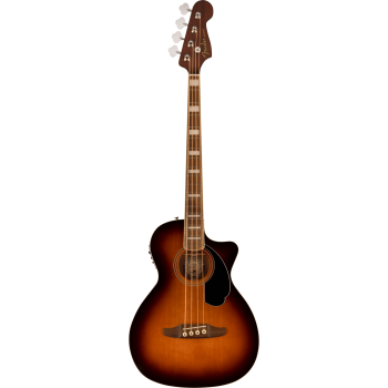 FENDER Kingman Bass touche Noyer plaque noire Shaded Edge Burst