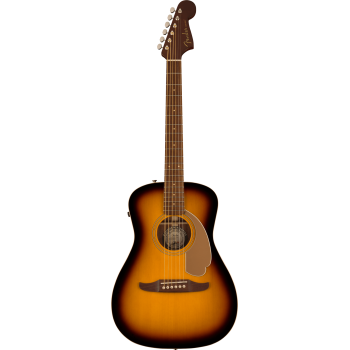 FENDER Malibu Player touche Noyer Gold Pickguard Sunburst