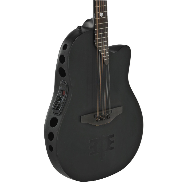 ADAMAS 1598-MEIII Melissa Etheridge Signature Mid Cutaway 12-cordes Black Satin
