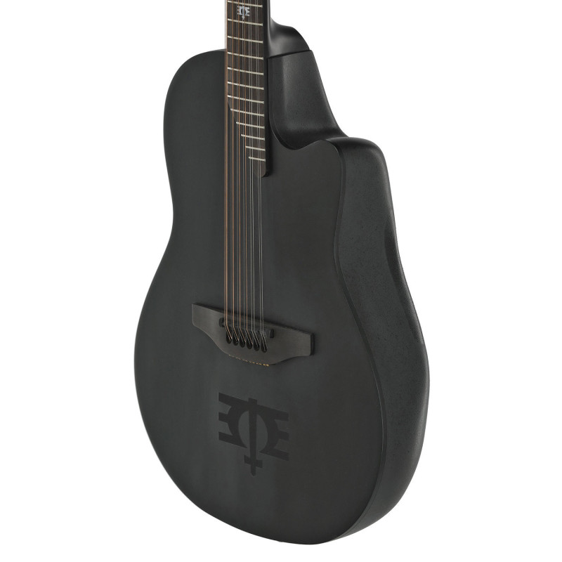 ADAMAS 1598-MEIII Melissa Etheridge Signature Mid Cutaway 12-cordes Black Satin