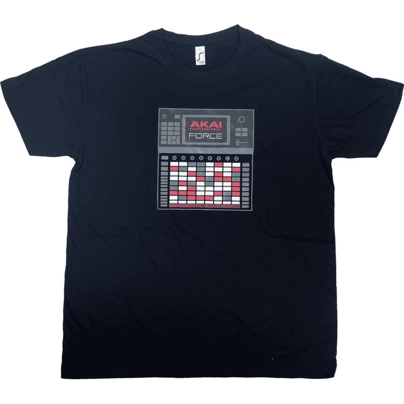 AKAI  TSHIRT-FORCE-L t-shirt noir akai professional force - taille l
