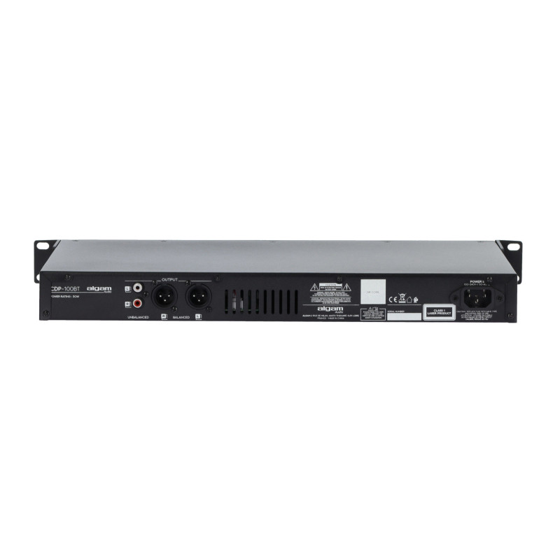 ALGAM AUDIO CDP100-BT lecteur cd/sd/sans fil rackable