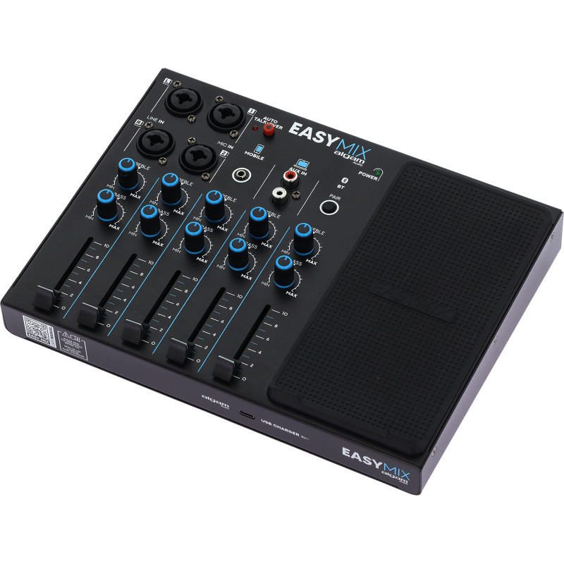 ALGAM AUDIO EASYMIX console de mixage 5 canaux sans fil talkover