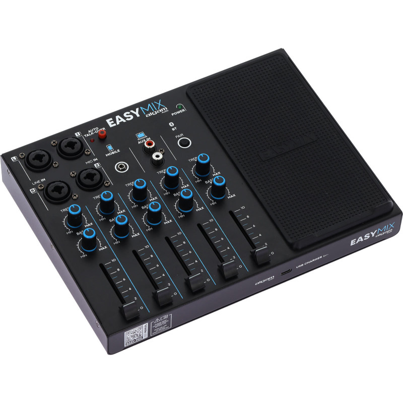 ALGAM AUDIO EASYMIX console de mixage 5 canaux sans fil talkover