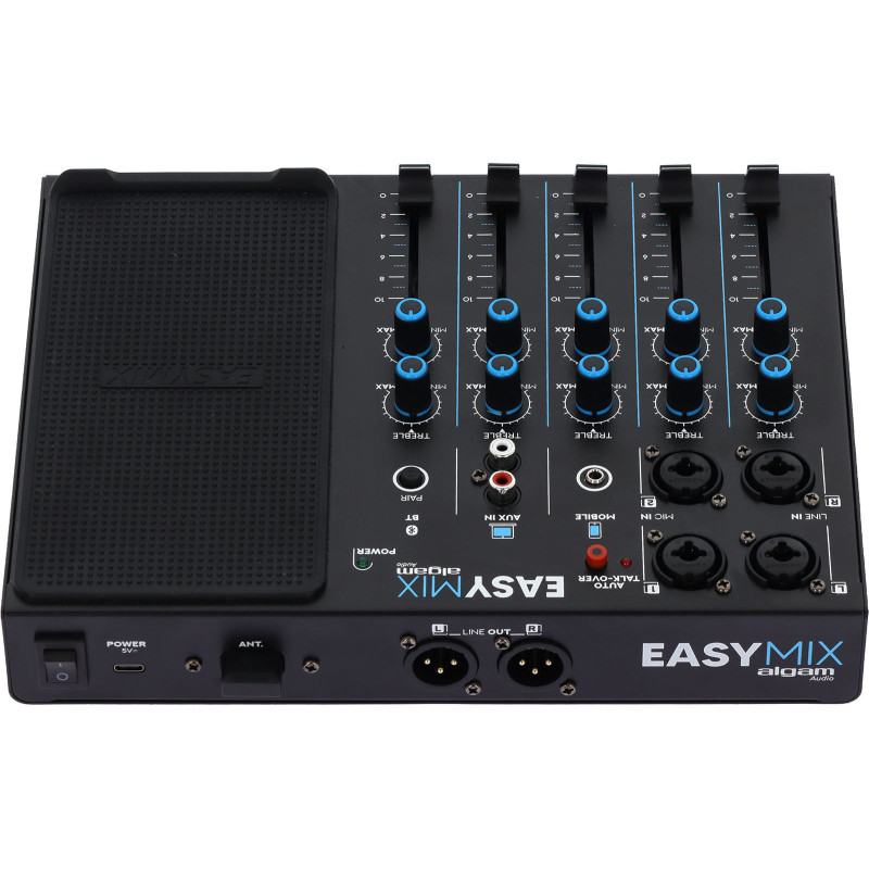 ALGAM AUDIO EASYMIX console de mixage 5 canaux sans fil talkover