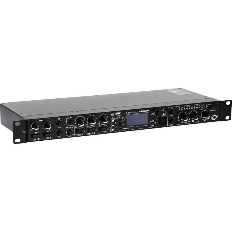 ALGAM AUDIO MPR-604 préampli/mixeur 6 entrées usb fm rackable