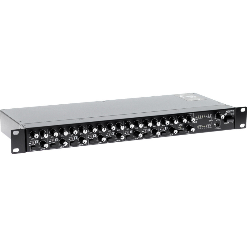 ALGAM AUDIO MR-1602 mixeur compact 8 canaux stéréo rackable