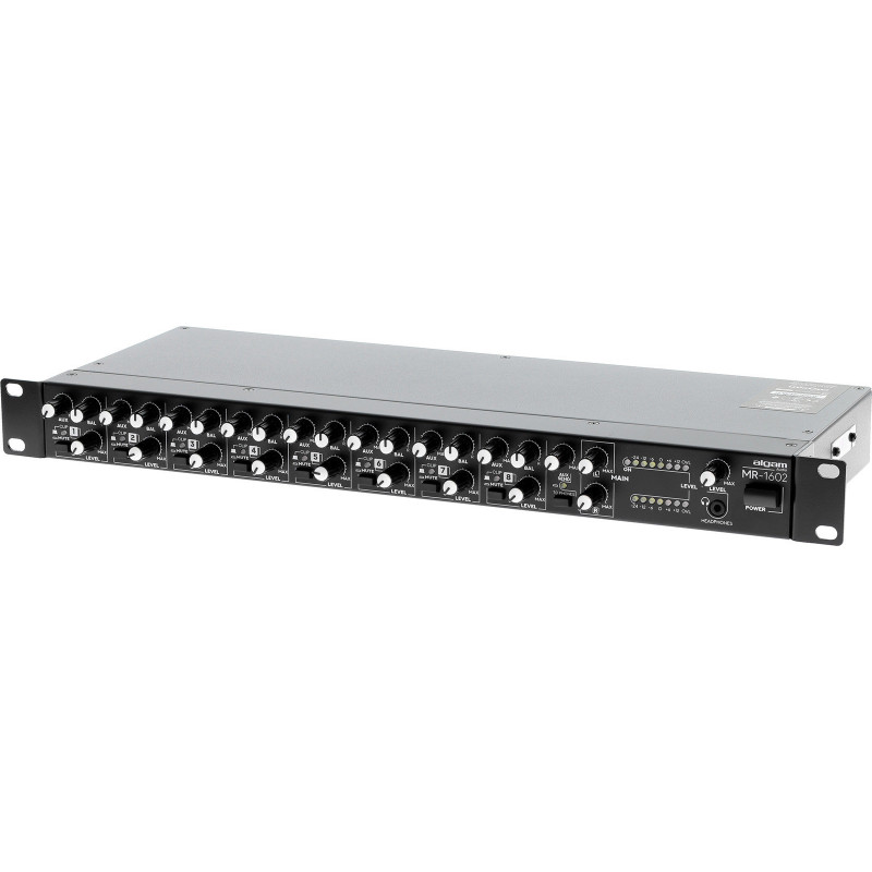ALGAM AUDIO MR-1602 mixeur compact 8 canaux stéréo rackable