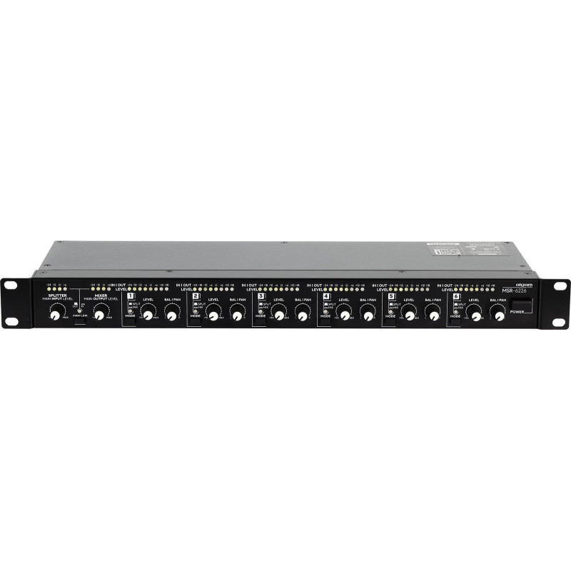 ALGAM AUDIO MSR-6226 mixeur 6-en-2 / splitter 2-en-6 rackable