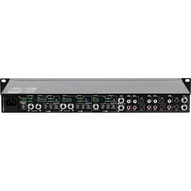 ALGAM AUDIO MZR-1005 mixeur/zoneur 5 entrées stéréo 2 + 1 zones rackable