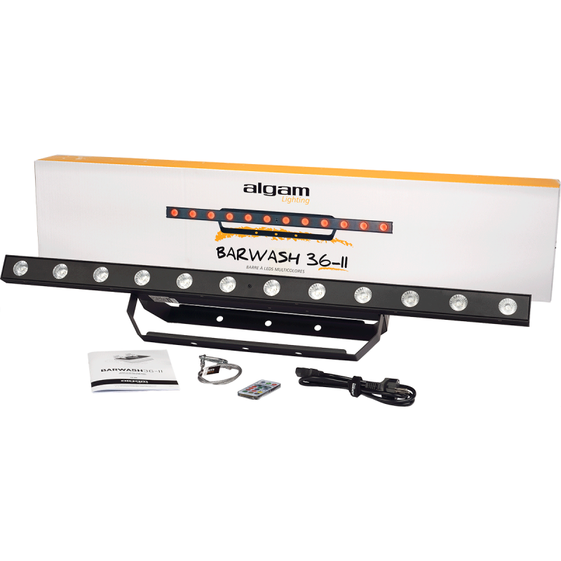 ALGAM LIGHTING BARWASH36-II barre led 12 x 3w wash rgb