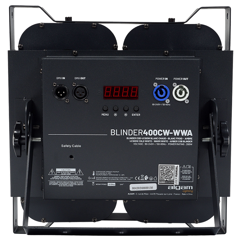 ALGAM LIGHTING BLINDER400CW-WWA blinder led cob 4x 100w blanc chaud/froid